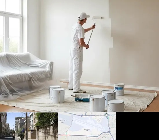 نقاشی ساختمان در مهرآباد