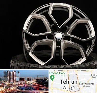 فروشگاه رینگ و لاستیک در صادقیه 