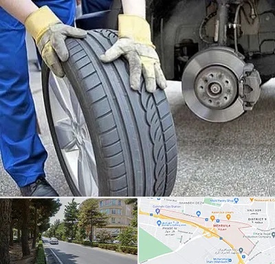 پنچرگیری در مهرویلا کرج