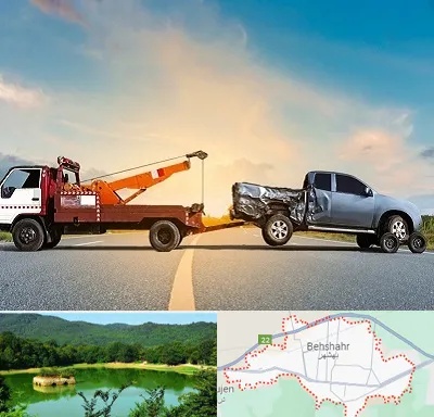 یدک کش شبانه روزی در بهشهر