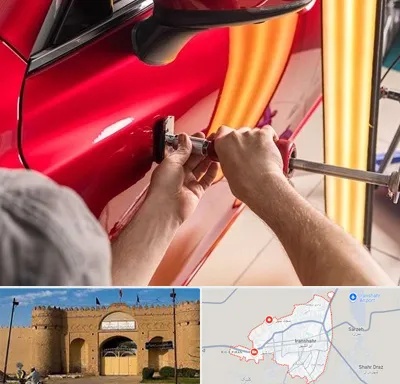 صافکاری با دستگاه مکش در ایرانشهر