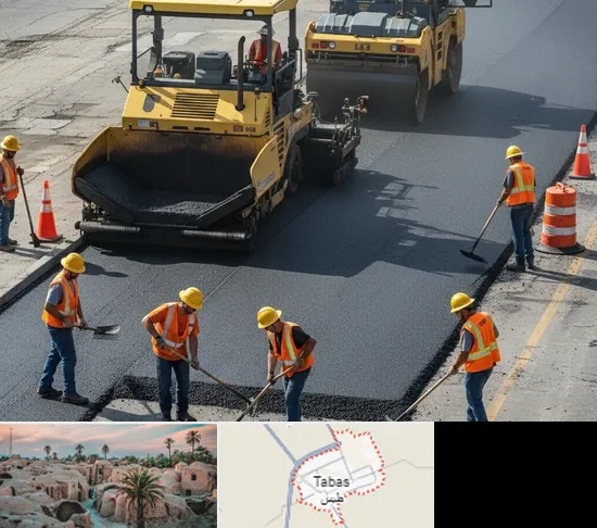آسفالت کاری در طبس