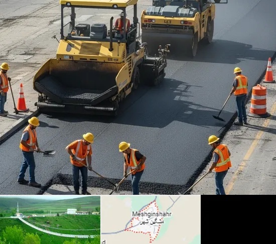 آسفالت کاری در مشگین شهر
