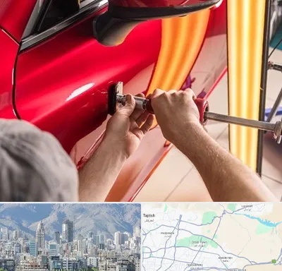 صافکاری با دستگاه مکش در شمال شرق تهران
