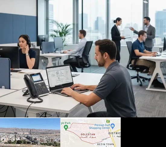 راه اندازی مرکز تلفن Voip در شهرک گلستان شیراز
