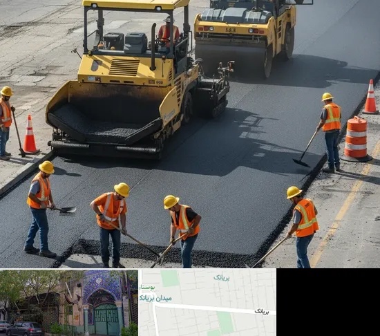 آسفالت کاری در بریانک