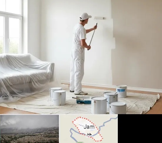نقاشی ساختمان در جم