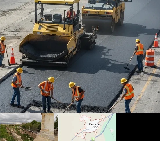 آسفالت کاری در کنگاور