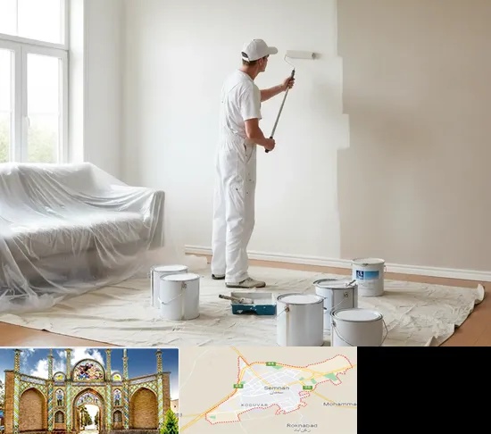 نقاشی ساختمان در سمنان