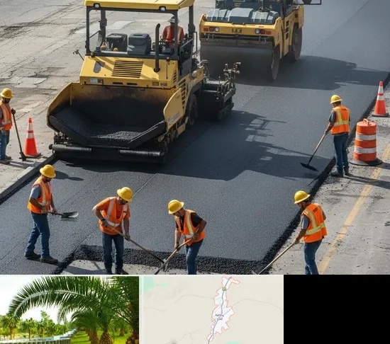 آسفالت کاری در کهنوج