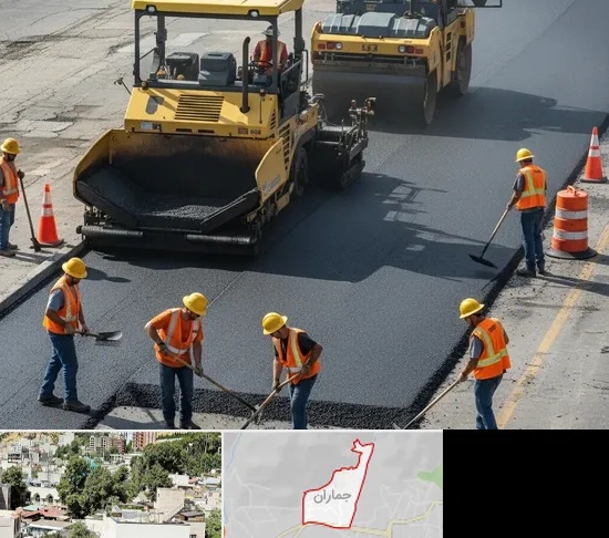 آسفالت کاری در جماران