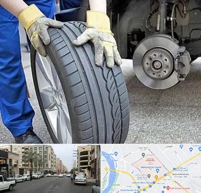 پنچرگیری در زیتون کارمندی اهواز