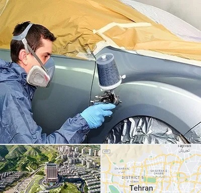 نقاشی خودرو در شمال تهران 