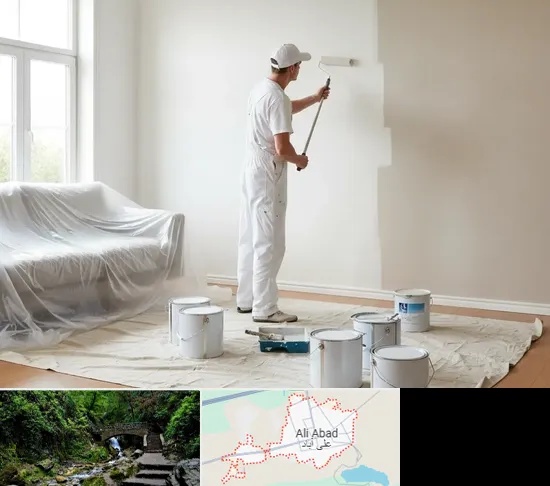 نقاشی ساختمان در علی‌ آباد کتول
