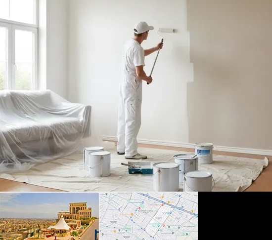 نقاشی ساختمان در هاشمیه مشهد