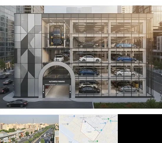 اجرا پارکینگ طبقاتی مکانیزه در کیانمهر کرج