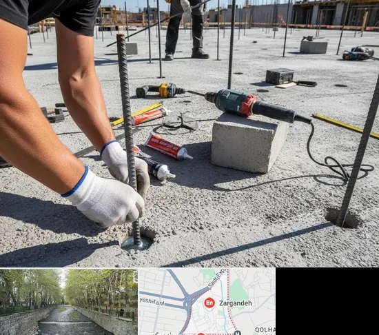 کاشت میلگرد در زرگنده