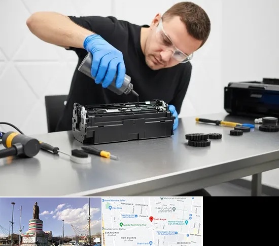 شارژ کارتریج پرینتر در کارگر جنوبی