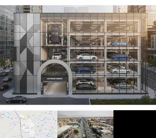 اجرا پارکینگ طبقاتی مکانیزه در حصارک کرج