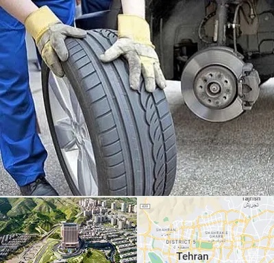پنچرگیری در شمال تهران 