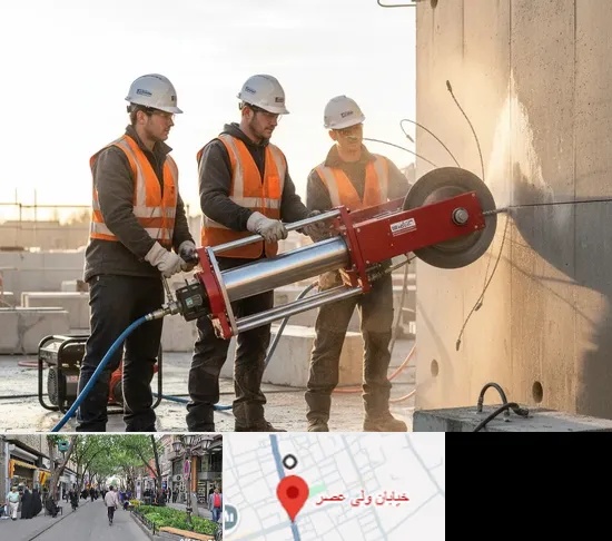 برش بتن در ولیعصر شهریار