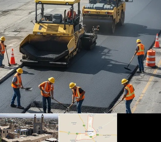 آسفالت کاری در سبزوار
