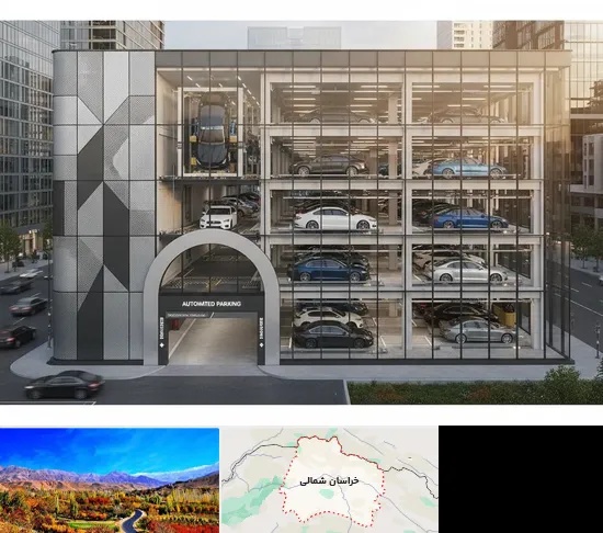 اجرا پارکینگ طبقاتی مکانیزه در خراسان شمالی