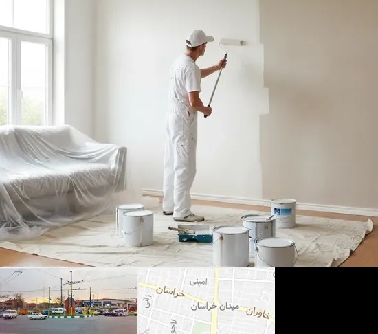 نقاشی ساختمان در میدان خراسان