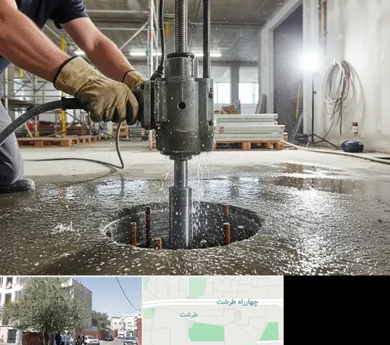 کرگیری بتن در طرشت