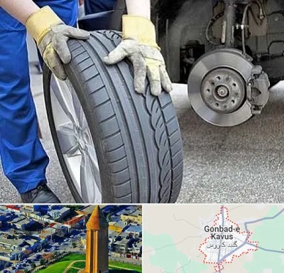 پنچرگیری در گنبد کاووس