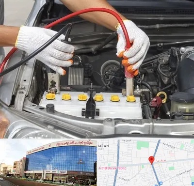 تعمیر برق خودرو در نصف راه تبریز