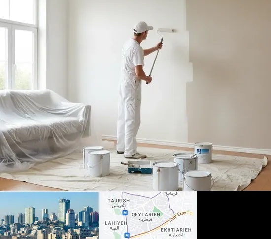 نقاشی ساختمان در قیطریه