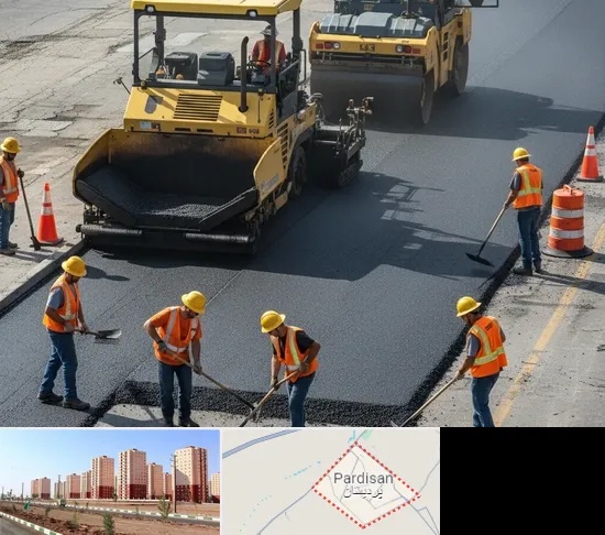 آسفالت کاری در پردیسان قم