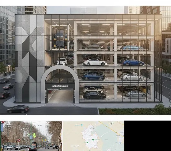 اجرا پارکینگ طبقاتی مکانیزه در نظرآباد کرج