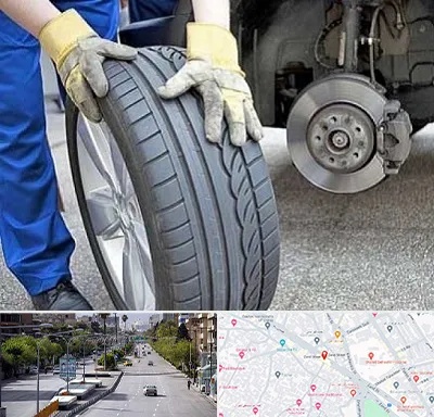 پنچرگیری در خیابان زند شیراز