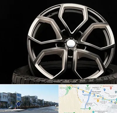 فروشگاه رینگ و لاستیک در شریعتی مشهد