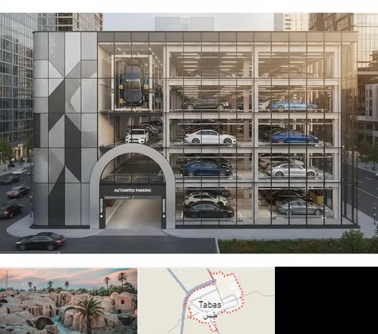 اجرا پارکینگ طبقاتی مکانیزه در طبس