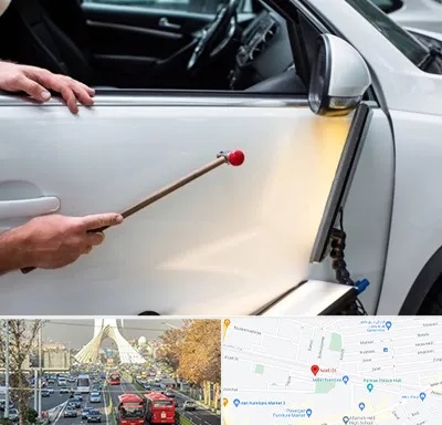صافکاری بدون رنگ در خیابان آزادی 