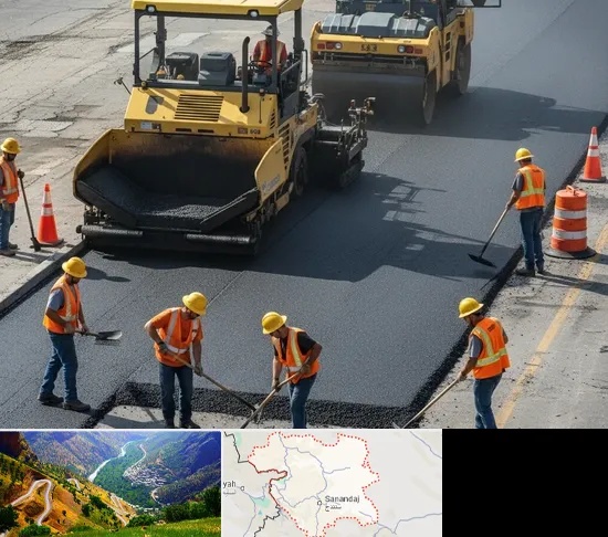 آسفالت کاری در کردستان
