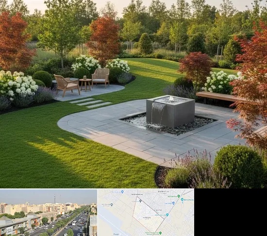 محوطه سازی در کیانمهر کرج