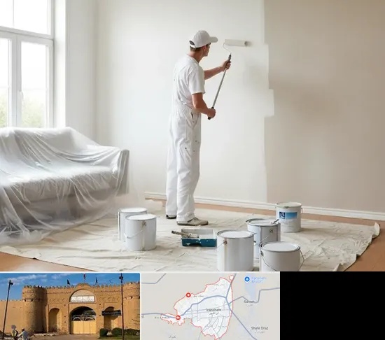 نقاشی ساختمان در ایرانشهر