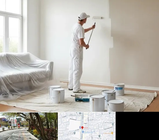 نقاشی ساختمان در خیابان توحید اصفهان