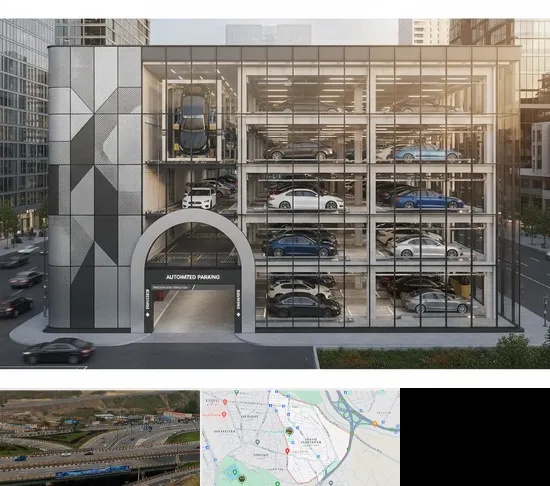 اجرا پارکینگ طبقاتی مکانیزه در یاغچیان تبریز