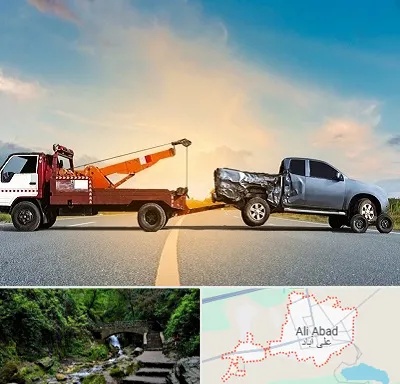 یدک کش شبانه روزی در علی‌ آباد کتول