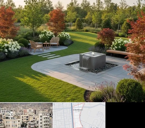 محوطه سازی در اسکندری