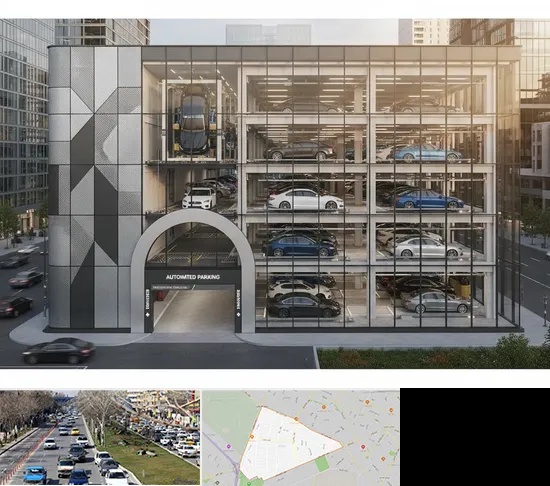 اجرا پارکینگ طبقاتی مکانیزه در احمدآباد مشهد