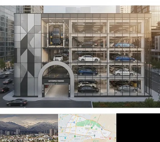 اجرا پارکینگ طبقاتی مکانیزه در منطقه 4 تهران