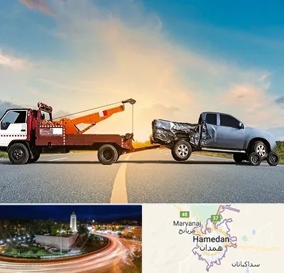 یدک کش شبانه روزی در همدان