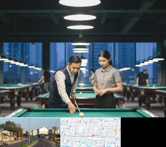 مربی بیلیارد در ضیابری رشت