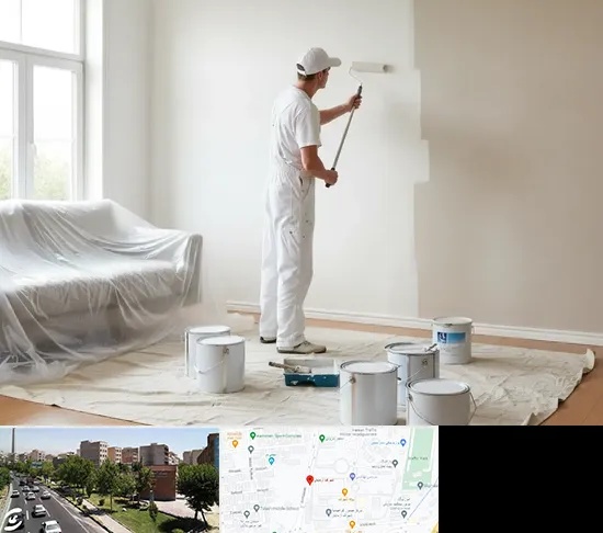 نقاشی ساختمان در شهرک آزمایش